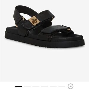 Steve Madden Womens Mona Slingback Footbed Sandals